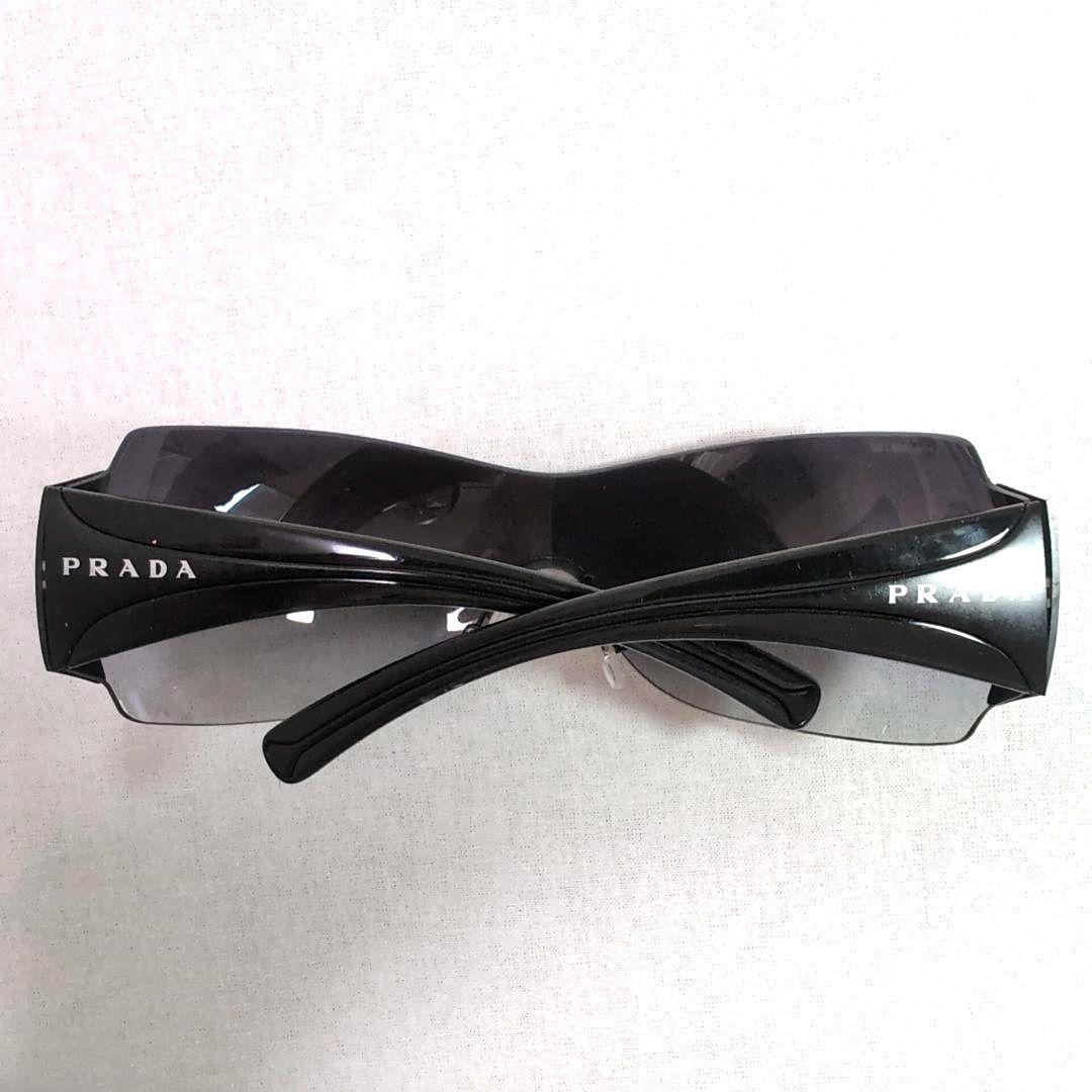 プラダ ＰＲＡＤＡ サイドロゴ 一眼シールドレンズ サングラス ブラック ３２８