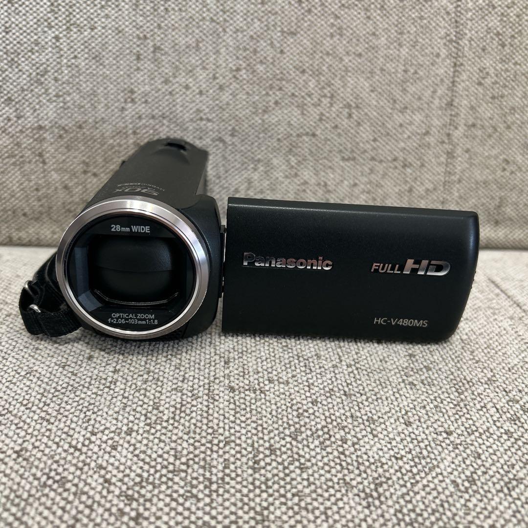 【極美品】Panasonic HC-V480MS-K HD ビデオカメラ