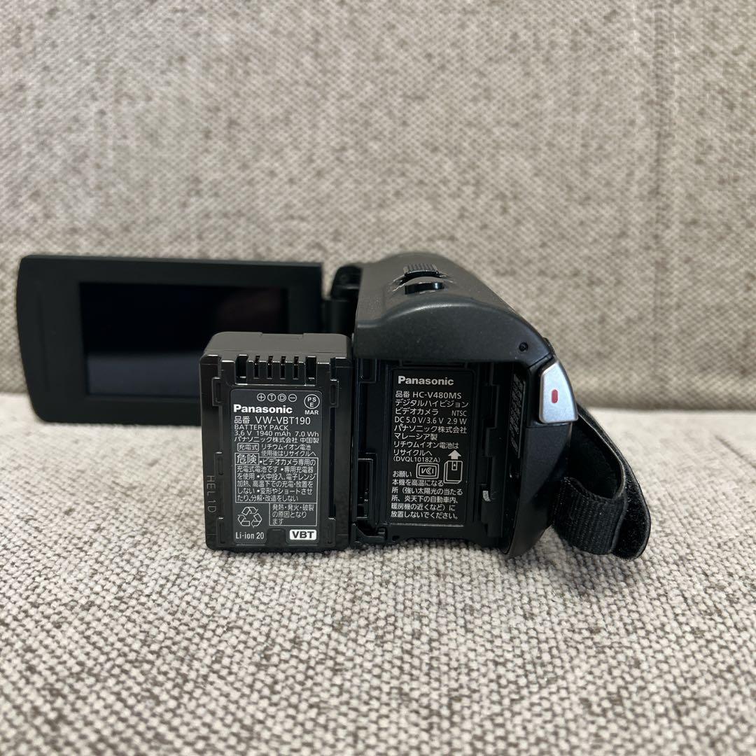 【極美品】Panasonic HC-V480MS-K HD ビデオカメラ