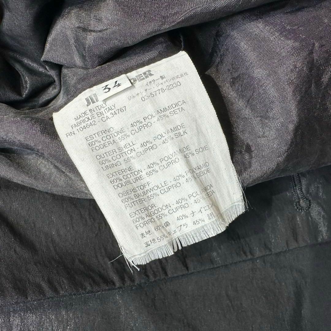 希少 美品 JIL SANDER シルク Aライン チェスター ロングコート