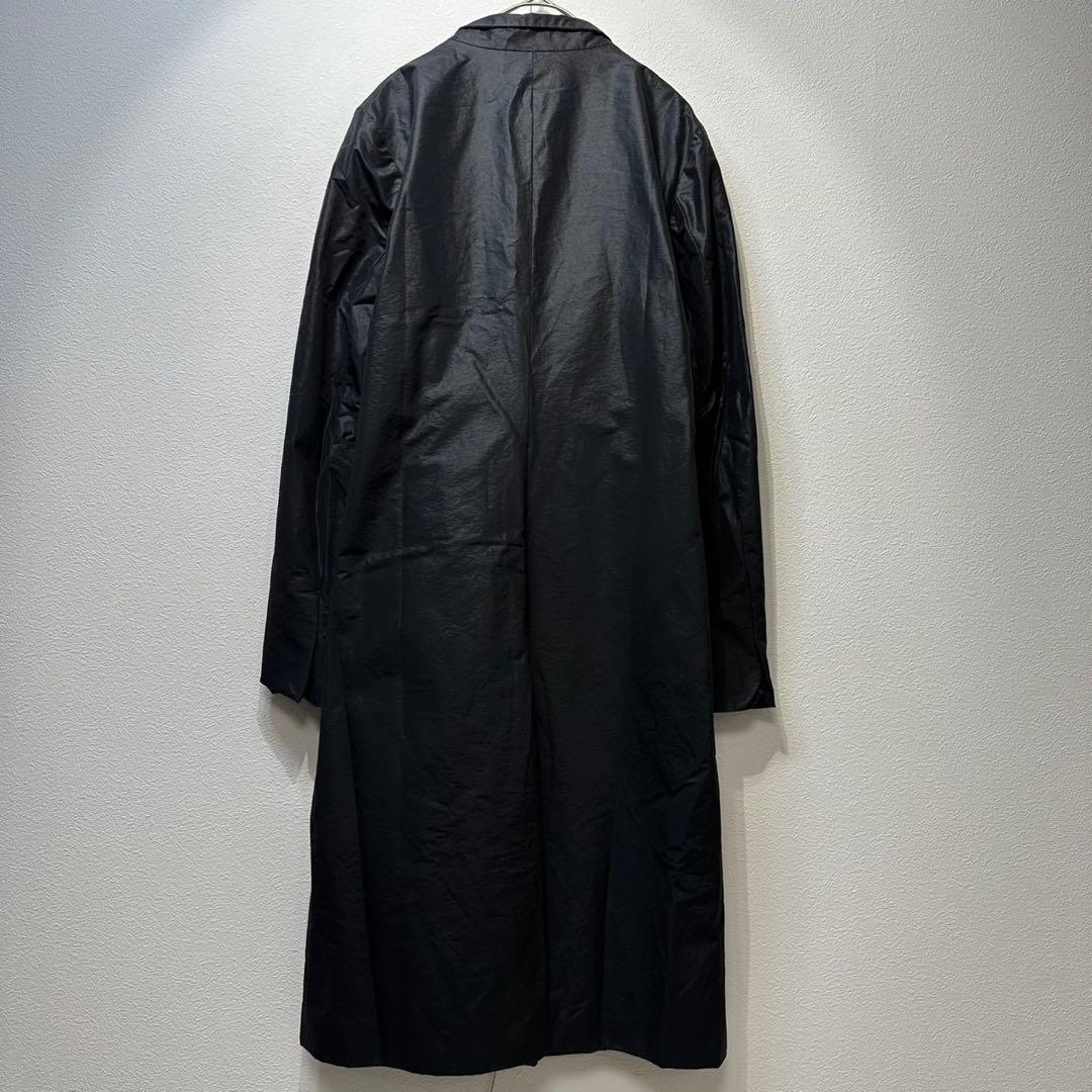 希少 美品 JIL SANDER シルク Aライン チェスター ロングコート