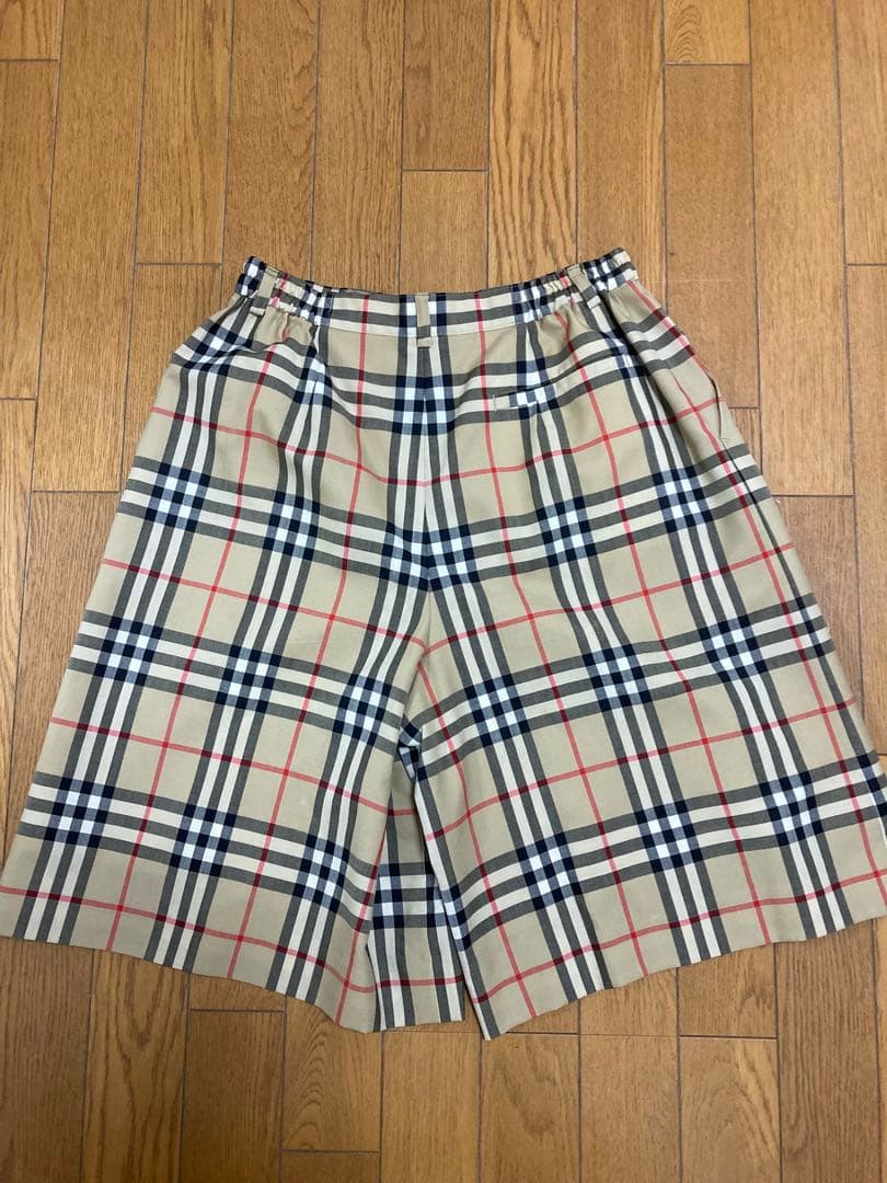 【BURBERRY バーバリー チェック柄 キュロットパンツ】