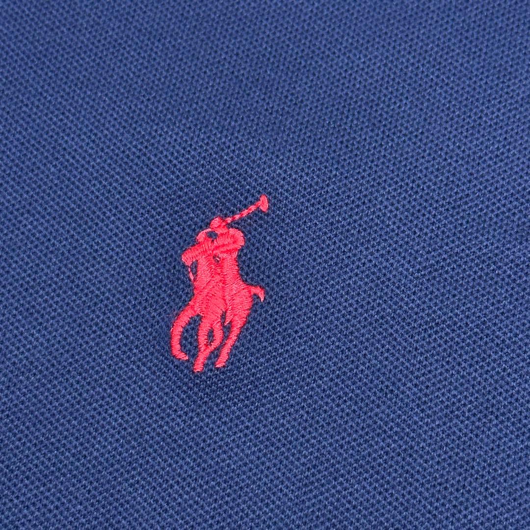 ✨美品✨ポロラルフローレン ホースロゴ 紺 ポロシャツ S スリム美シルエット