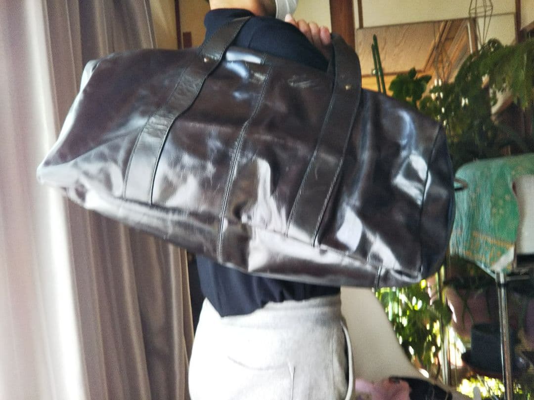 フォッシル 本皮 ボストンバッグ