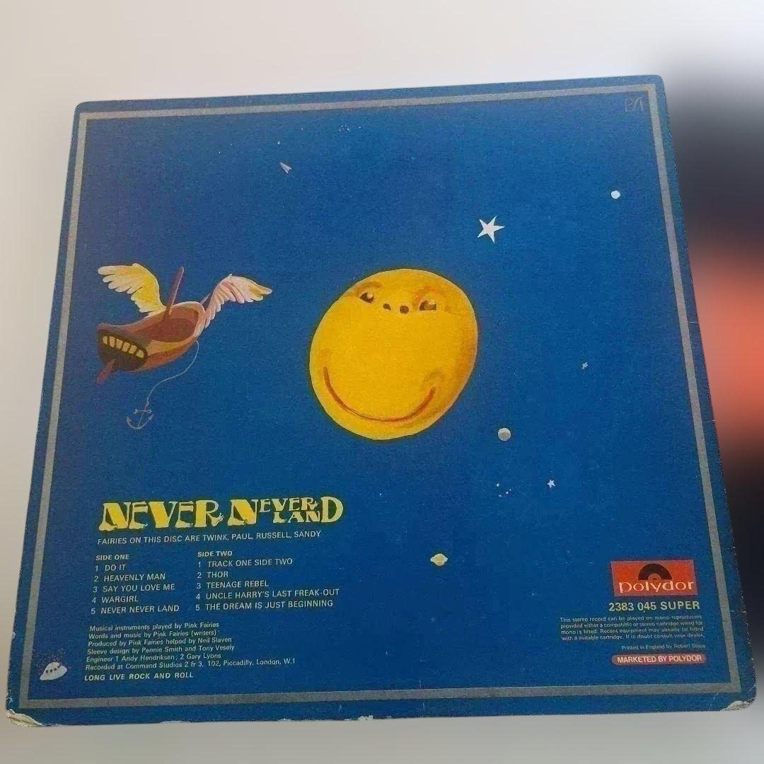 UK盤 PINK FAIRIES Never Never Land