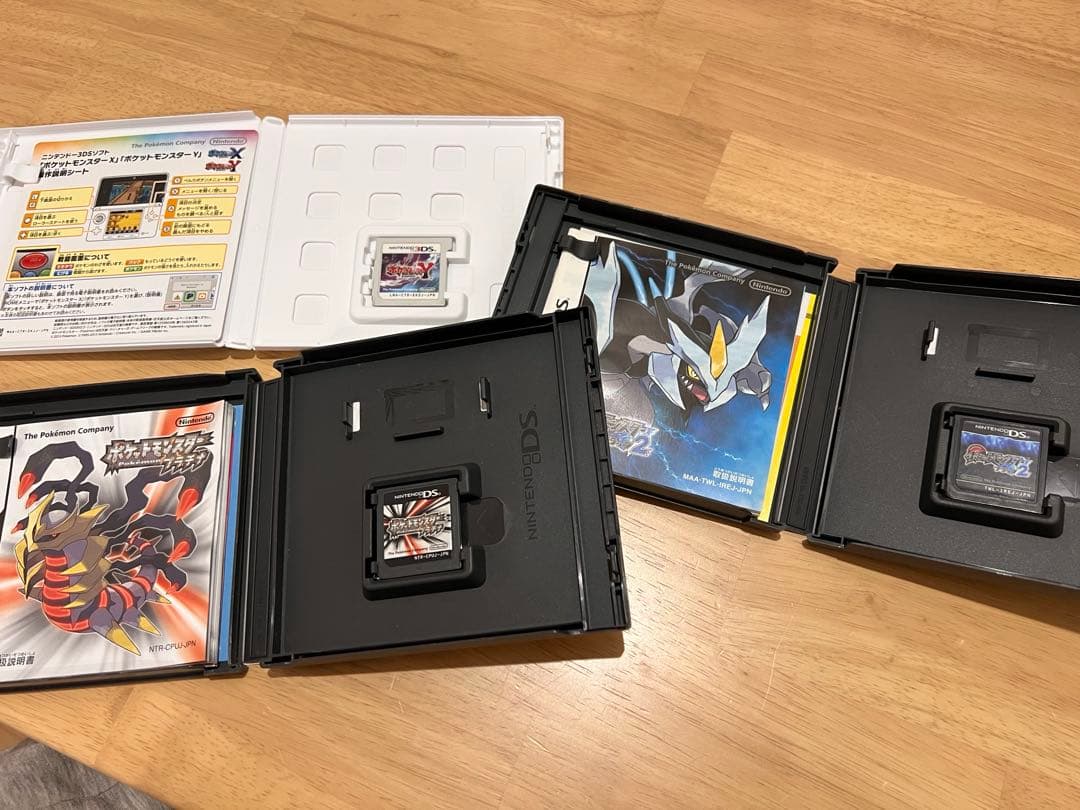 ポケモン　3DSソフト ポケットモンスタープラチナ、ブラック2、Y