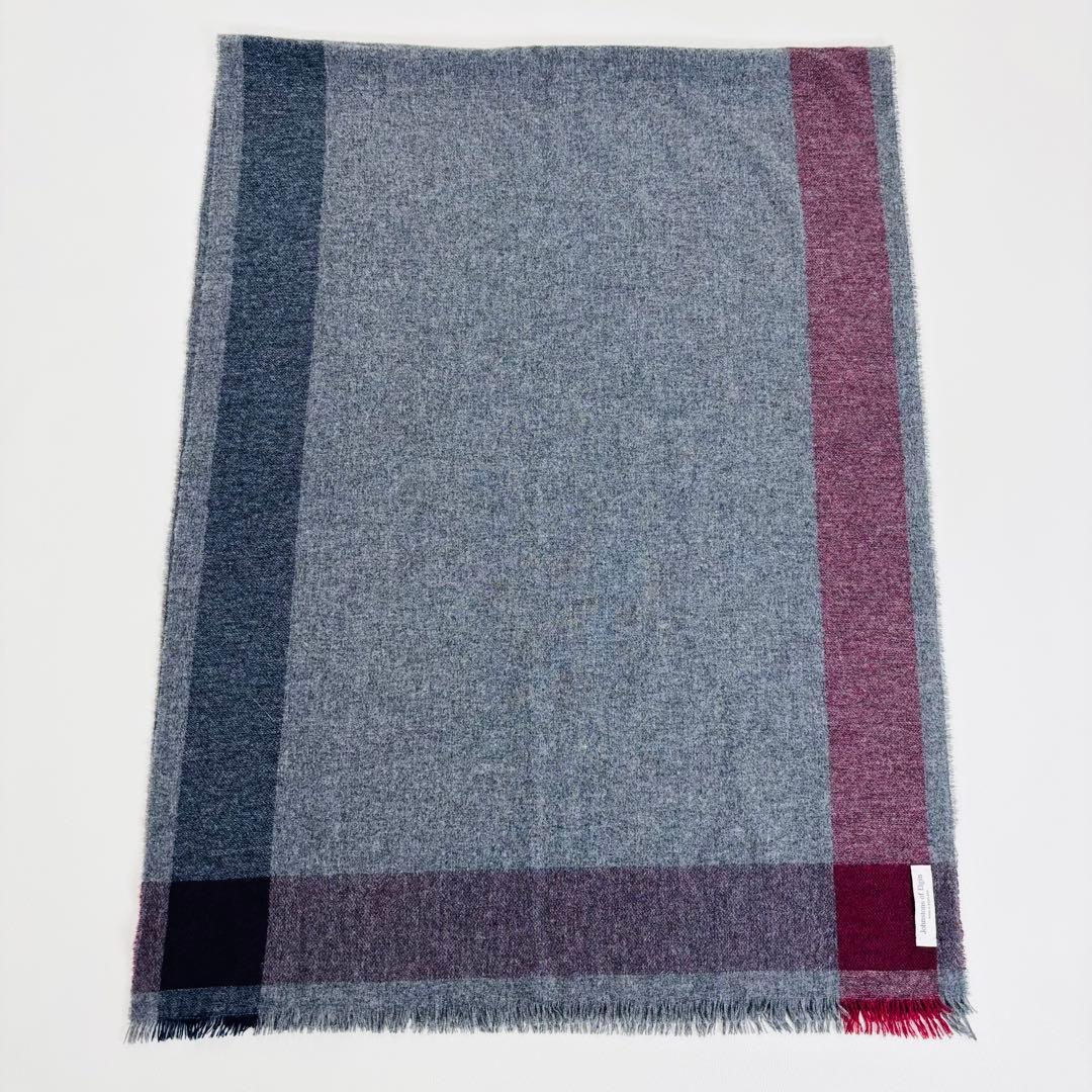 1819【極美品】ジョンストンズオブエルガン カシミヤ100% 大判ストール