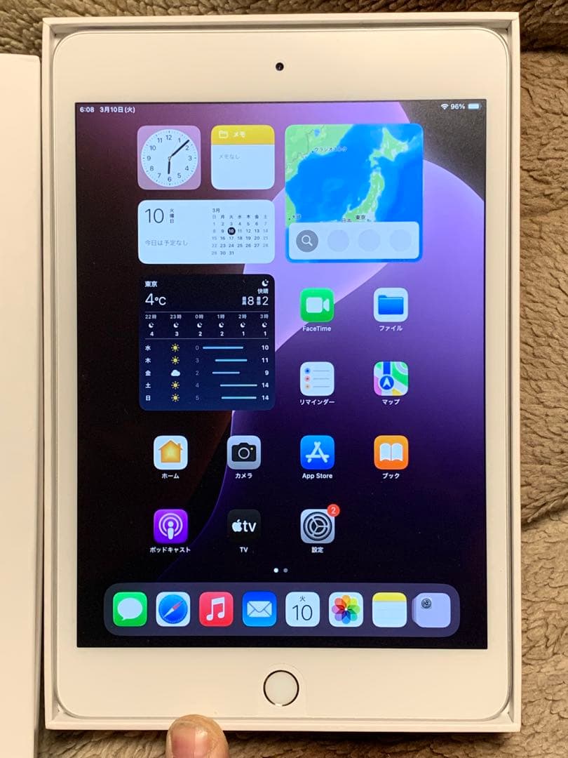 iPad Mini 第5世代 WiFi 256G カバー付　通電済み動作確認済み