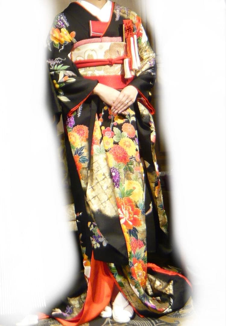 d*3様 花嫁衣装　黒引振袖　本振袖