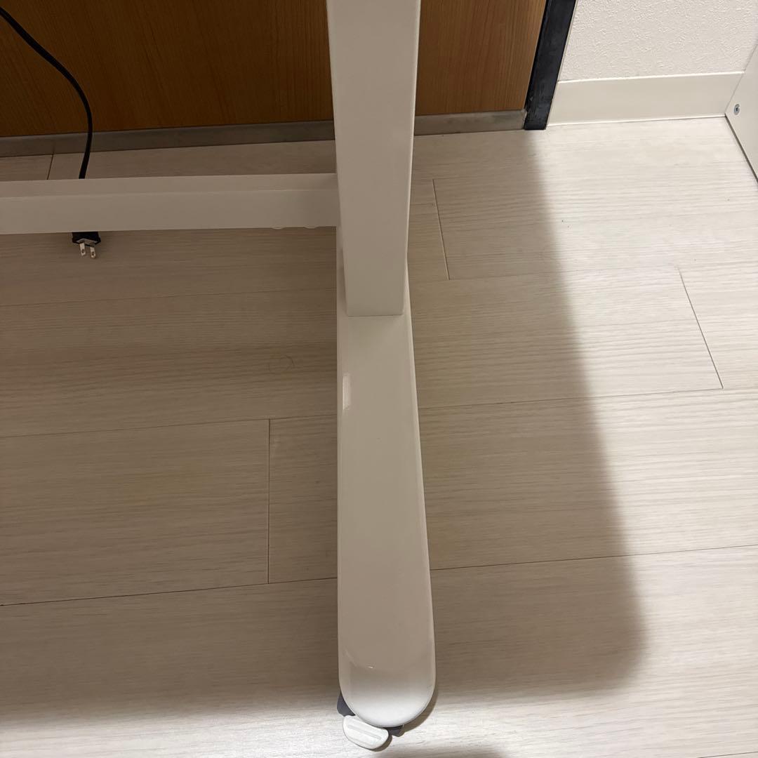 【美品】FlexiSpot EW8 電動昇降デスク メープルホワイト 引き出し付