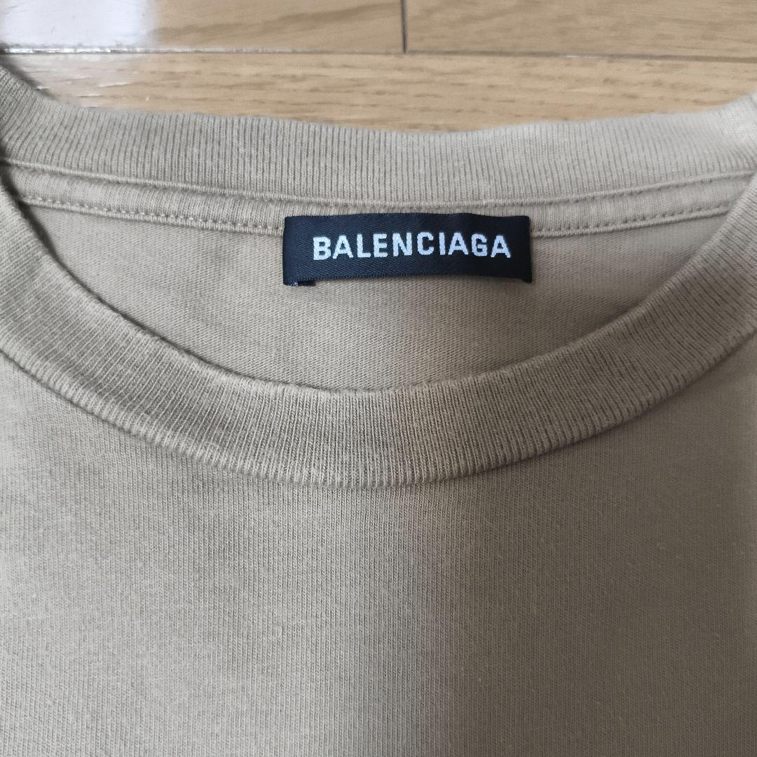 BALENCIAGA PARIS ロゴ Tシャツ ベージュ