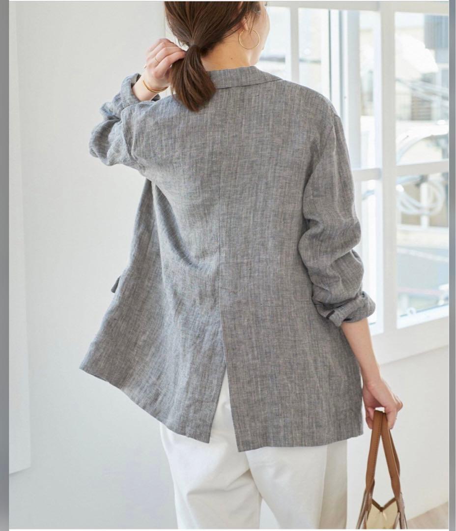 美品✨Spick and Span 2025SS リネンエアリージャケット