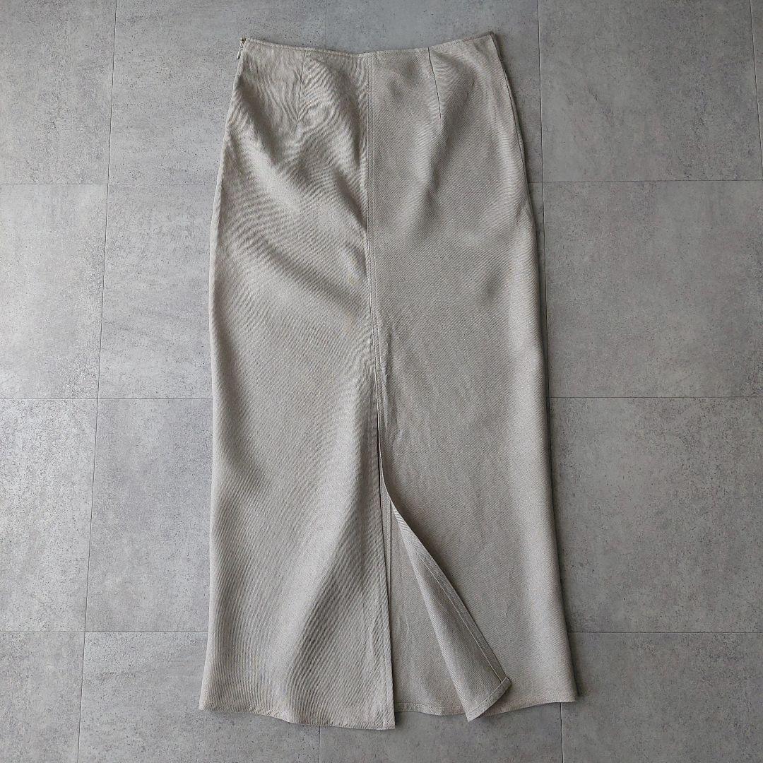 美品 24ss ミューズ MUSE OGLINEN タイトスカート 36 リネン