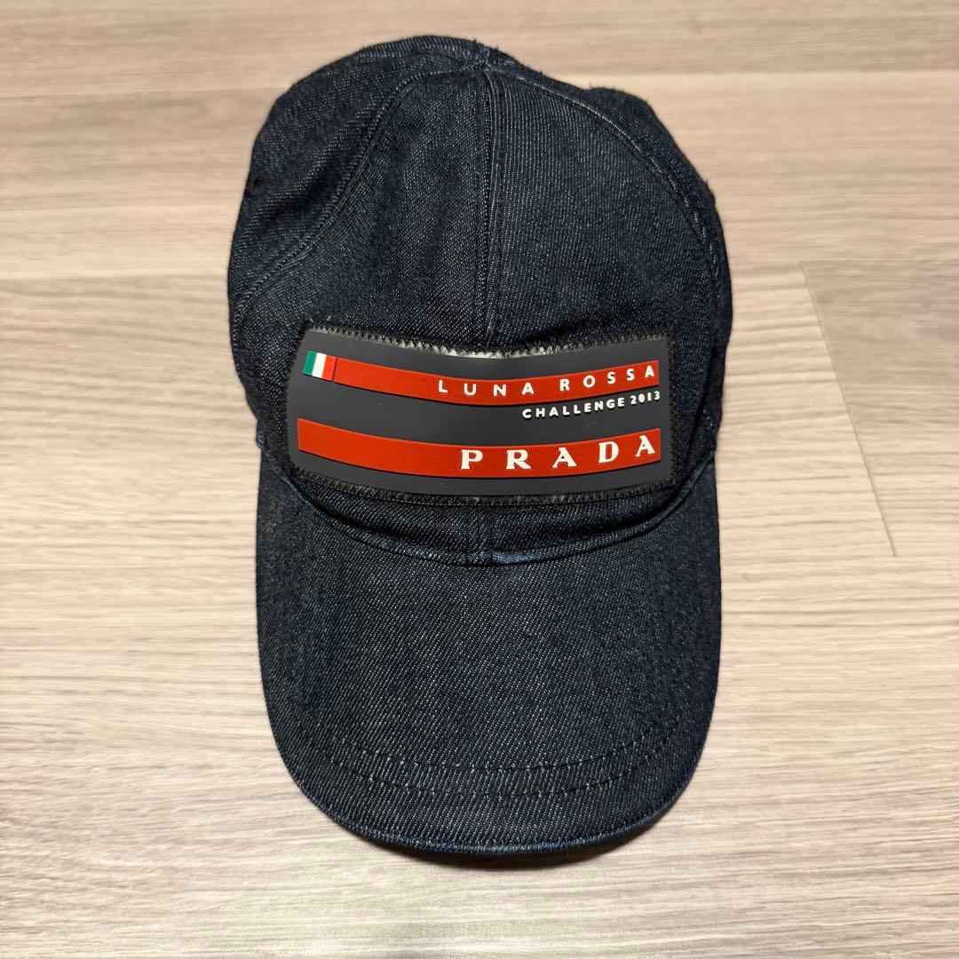 PRADA SPORT LUNA ROSSA デニム　キャップ　ビンテージ