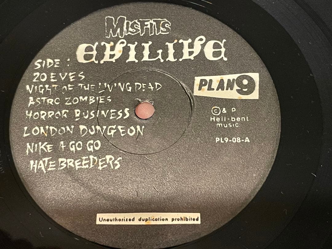 Misfits / Evilive 【レコード】Original version