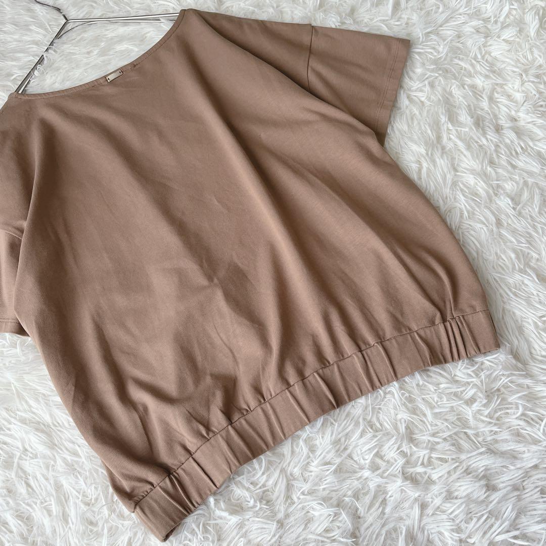 【新品タグ付き】Herno ブラウン ロゴグラフィックTシャツ 半袖　42サイズ