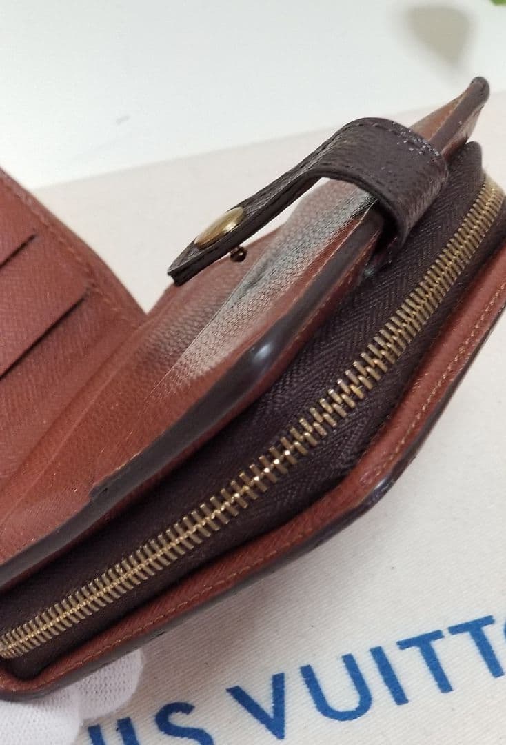 【美品】LOUIS VUITTON モノグラム 二つ折り財布 コンパクトジップ