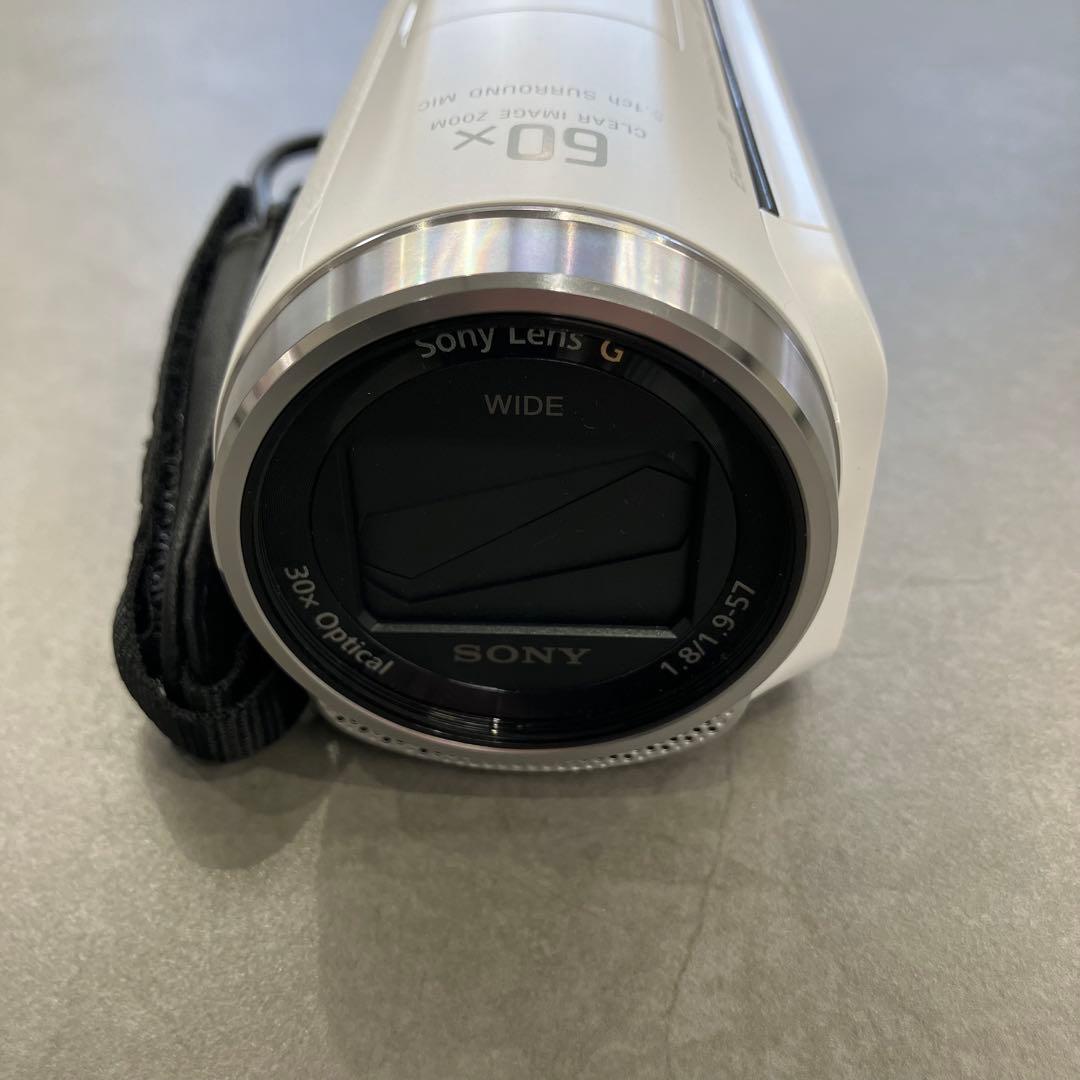 P*読様 通電未確認 Sony HDR-PJ680ハンディカム ビデオカメラ 白