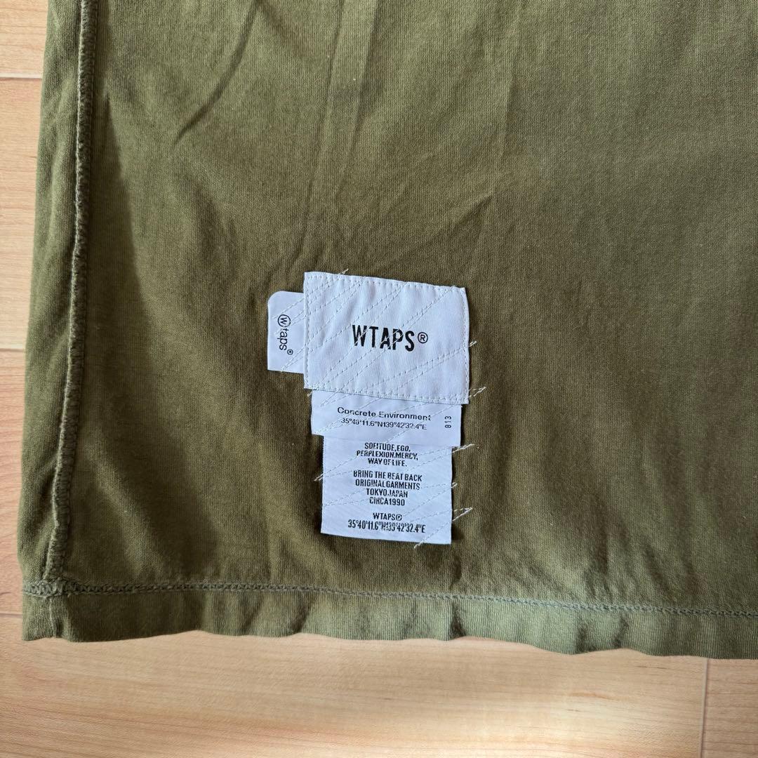 WTAPS 22SS CROSS 半袖Tシャツ　オリーブドラブ サイズ X04