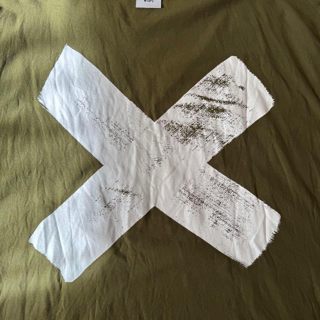 WTAPS 22SS CROSS 半袖Tシャツ　オリーブドラブ サイズ X04