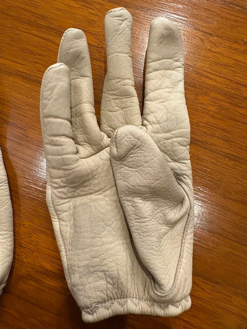 週末限定値下げ lamp gloves ショーティ グレージュ M
