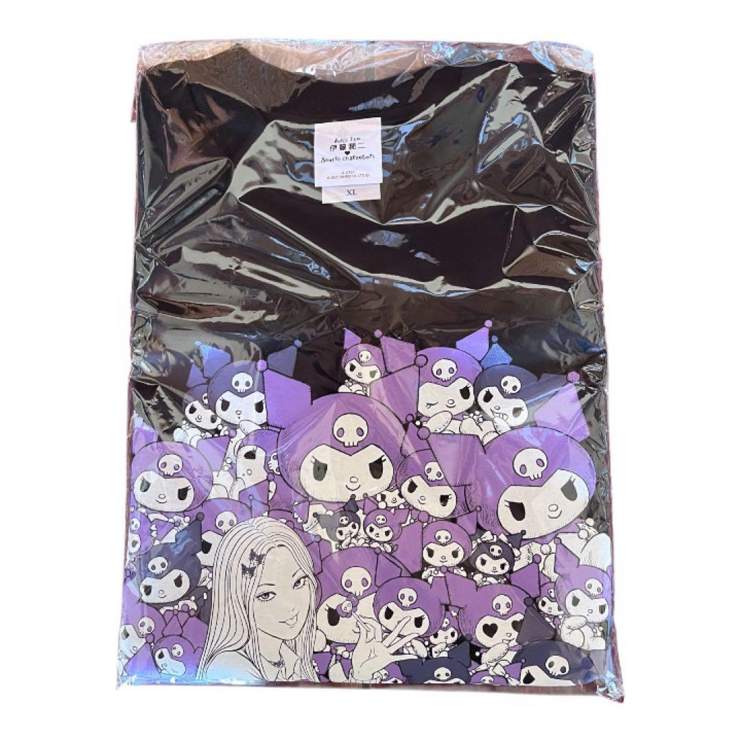 伊藤潤二・サンリオキャラクターズ ラギットTシャツXL　ギャル富江・クロミ