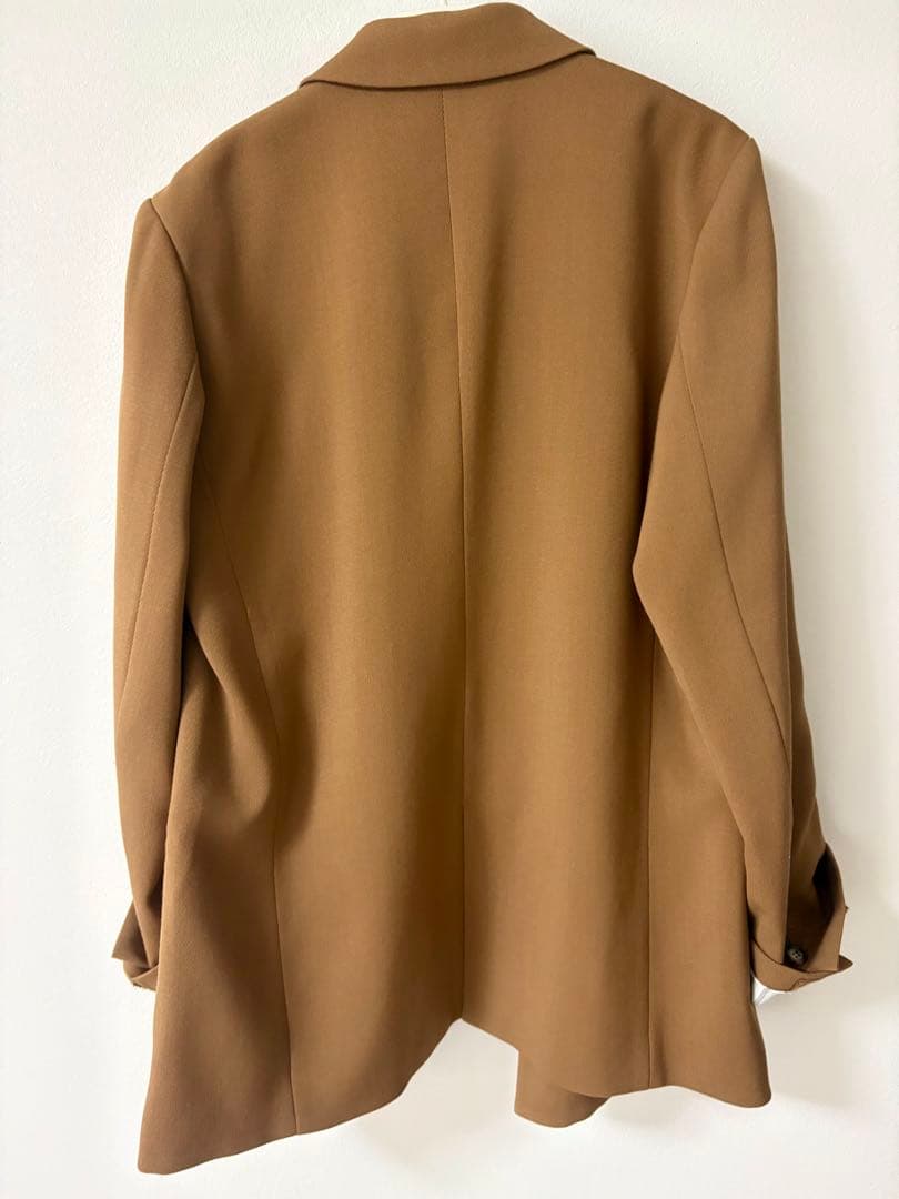 【Spick & Span】カルゼダブルブレストジャケット 38 キャメル