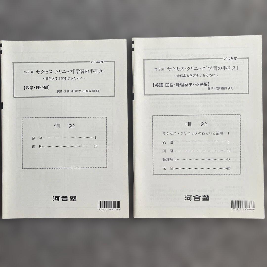 河合塾　大学受験科　2017年度　第2回サクセスクリニック