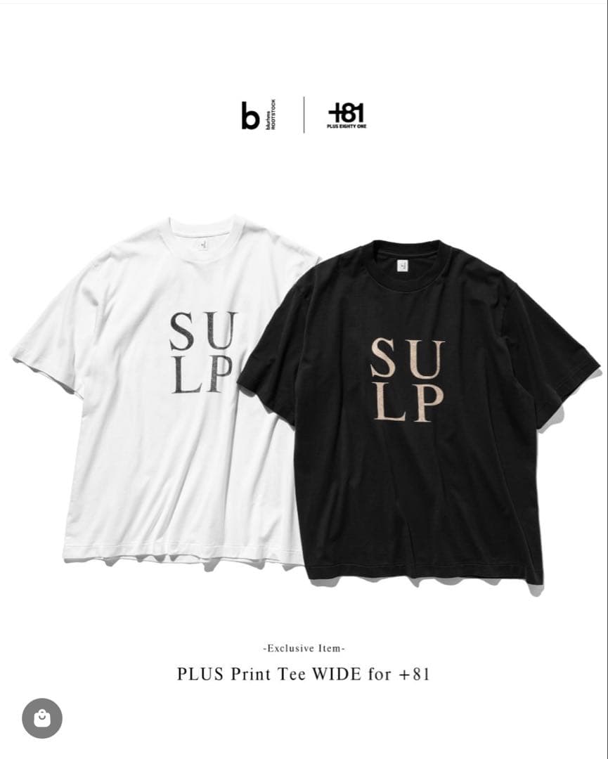【新品未使用】blurhms Print Tee WIDE for+81