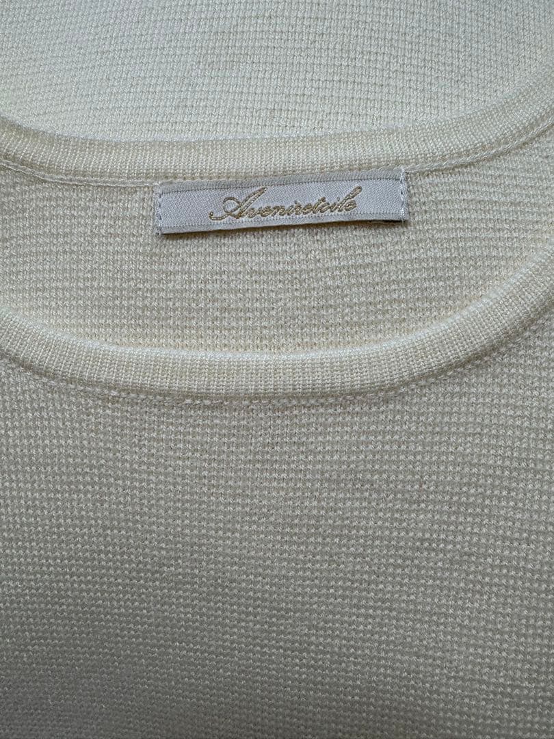 AVENIRETOILE♡スリーブパールニットワンピース
