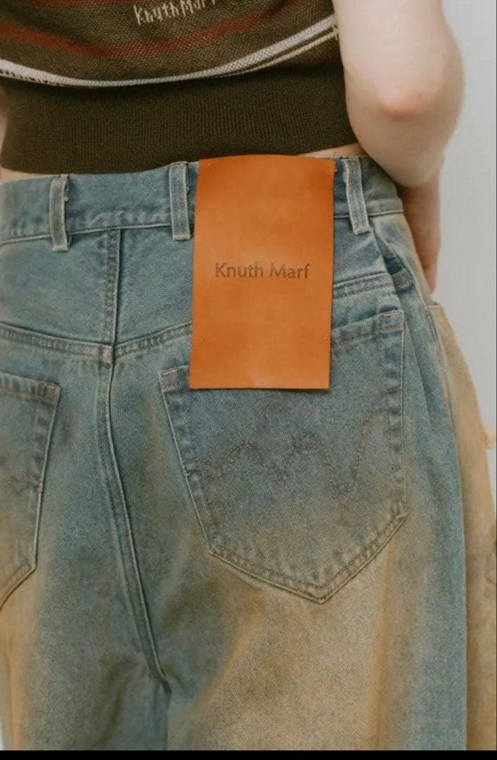 新品 Knuth Marf ダメージ デニムパンツ