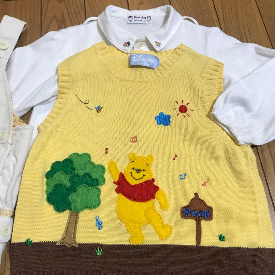 ファミリアのブラウス&プーさん可愛いセット販売 familiar Disney