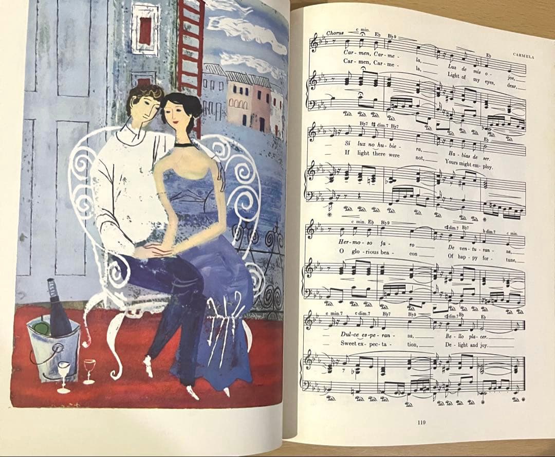 No.427 ヴィンテージ 古書 洋書 音楽 楽譜 歌集 曲集