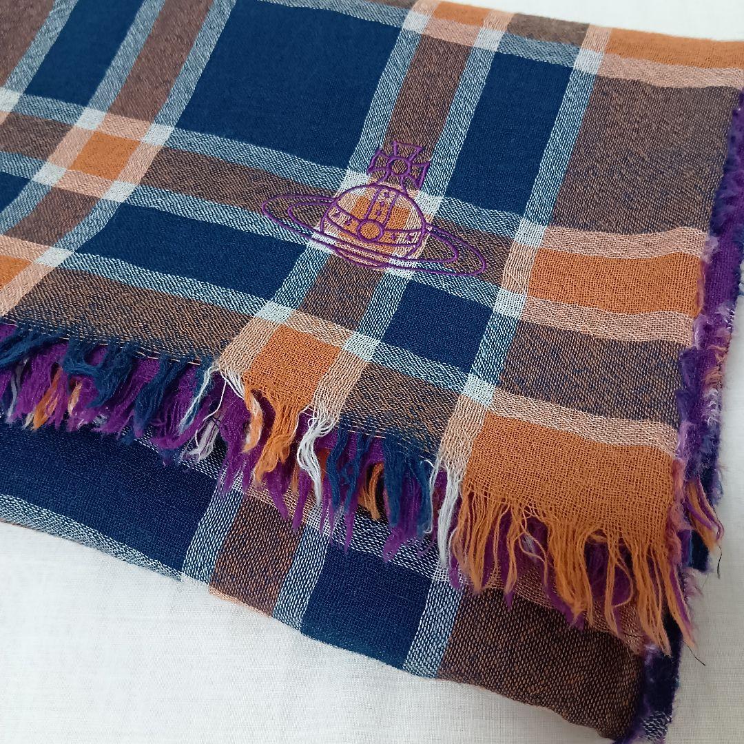美品 Vivienne Westwood ヴィヴィアン ウール 大判 ストール