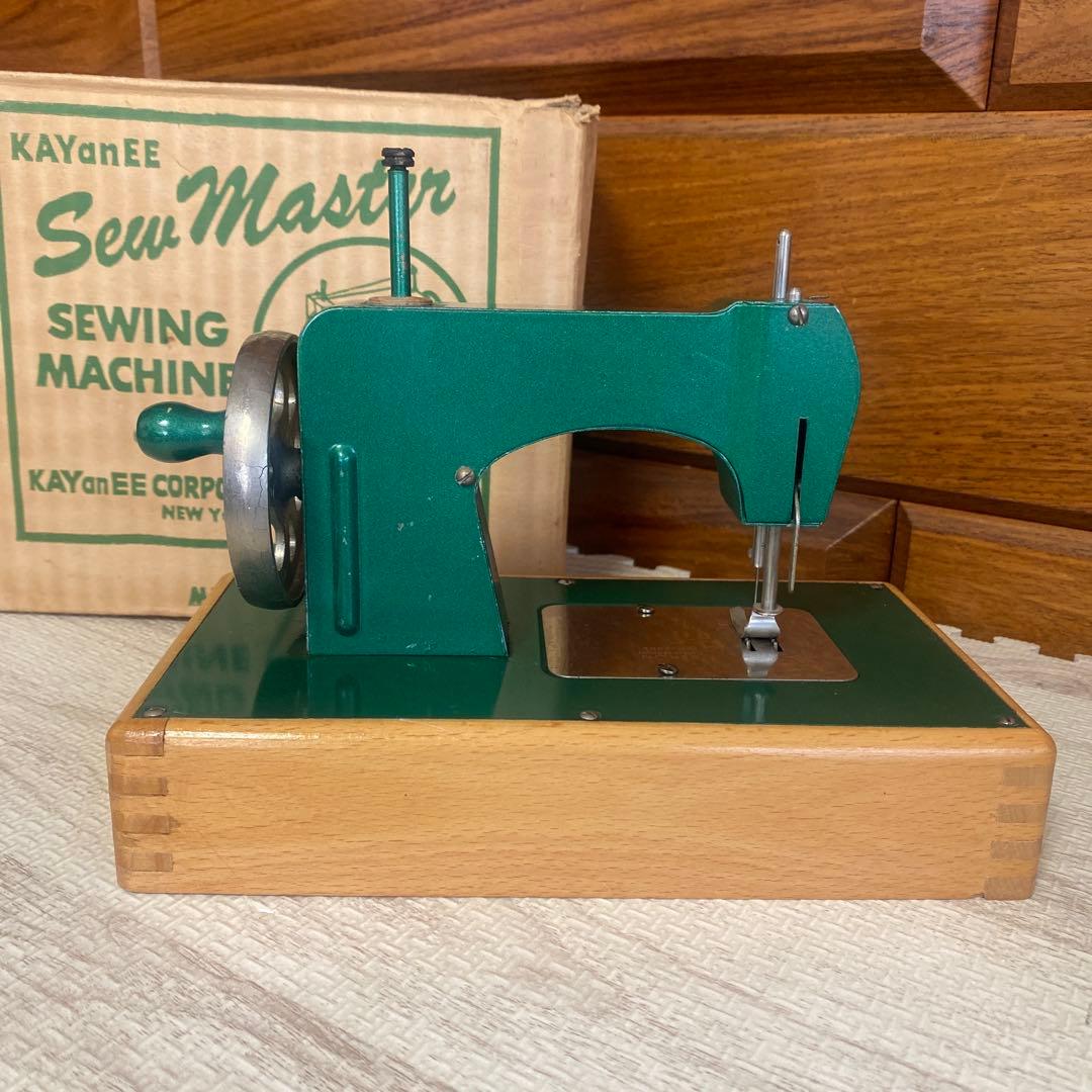 【アンティーク雑貨】Sew Master ミシン グリーン