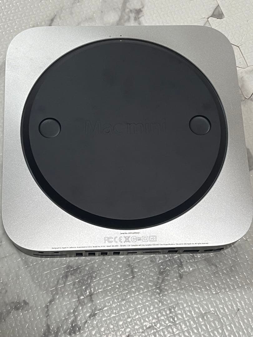 Apple Mac mini シルバー 本体 + 電源ケーブル A1347 i5