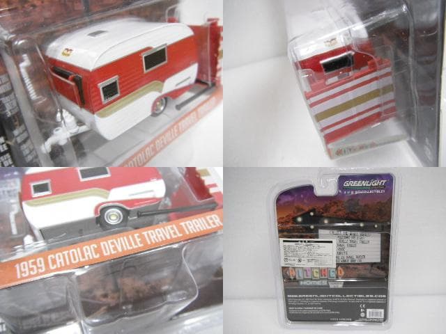 7/未使用品 グリーンライト 1/64 トラベルトレーラー ミニカー 3種