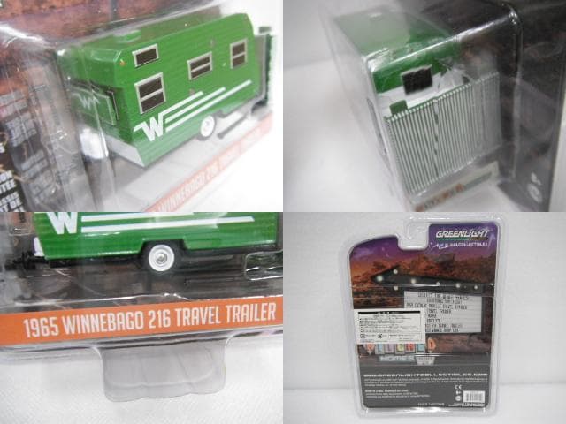 7/未使用品 グリーンライト 1/64 トラベルトレーラー ミニカー 3種