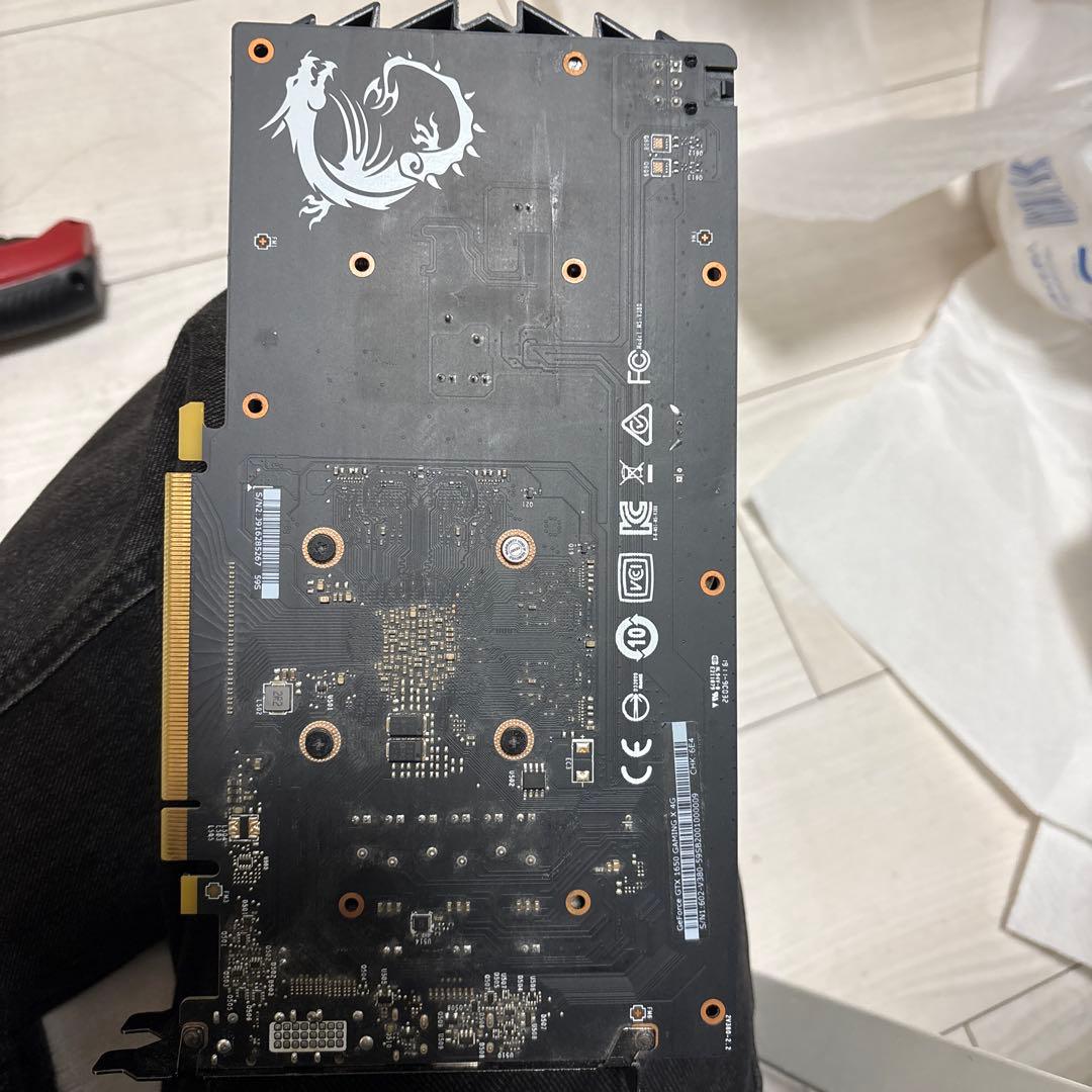 MSI GeForce GTX 1650 グラフィックボード 動作確認済み