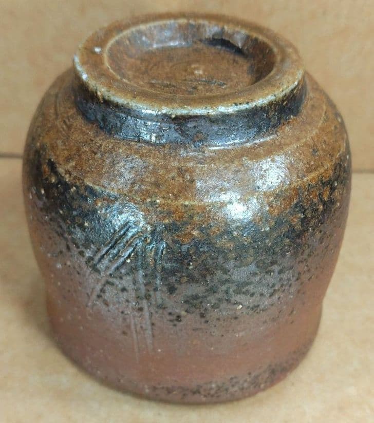 【本物保証】伊勢崎満 備前ぐい呑 栞 共布 共箱 未使用品 備前焼 その②