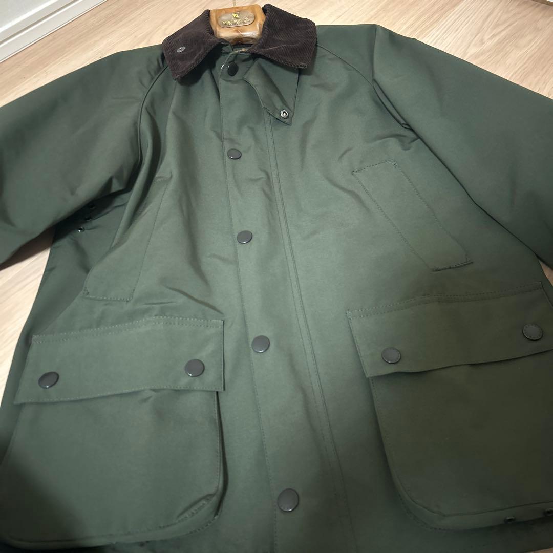 【美品】ビームスプラス別注 バブアー BEDALE クラシックフィットセージ38