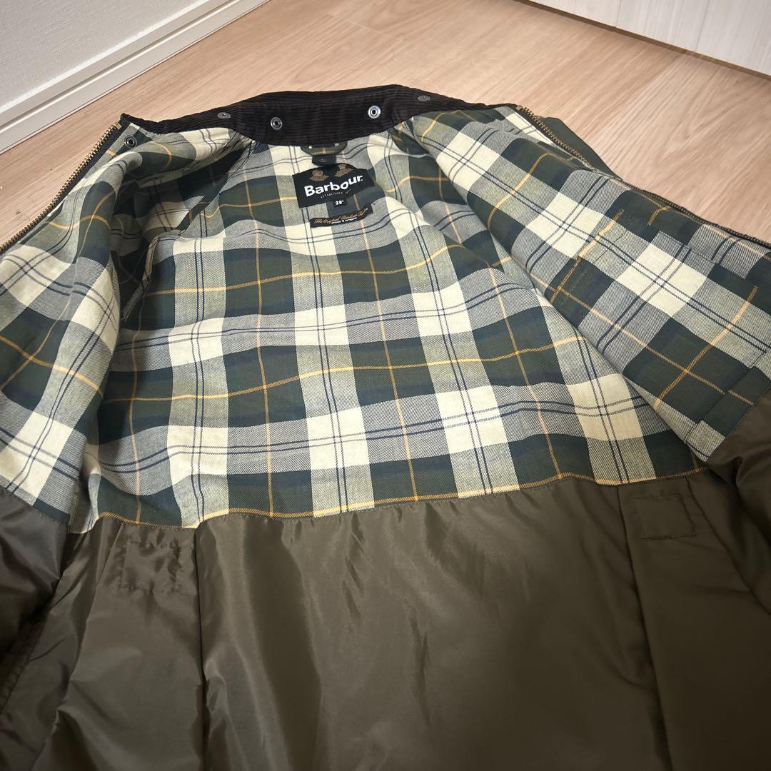 【美品】ビームスプラス別注 バブアー BEDALE クラシックフィットセージ38