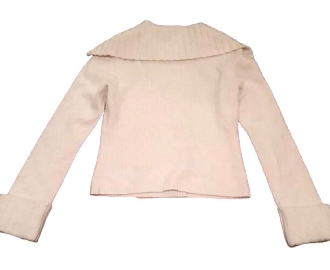 フォクシーFOXEYカシミヤカーディガン ジャケット38ホワイト白