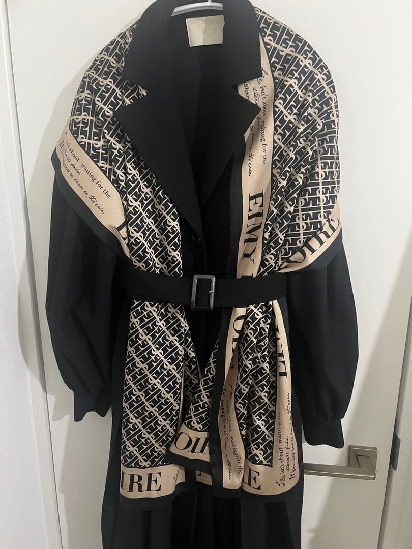 S*a様 取消可能性あり　お早めに　eimy logo scarf プリーツシン