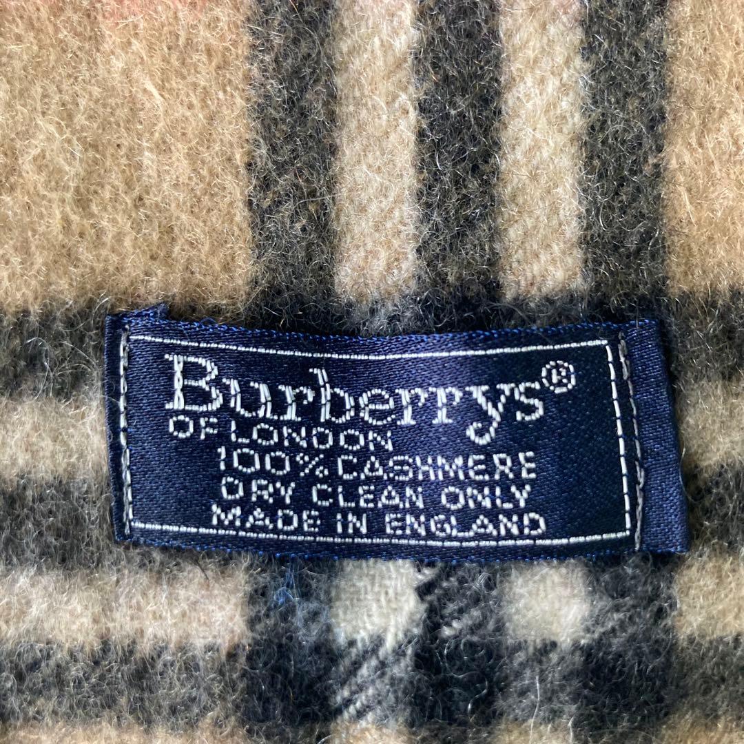 Burberry カシミア100% マフラー ノバチェック ベージュ