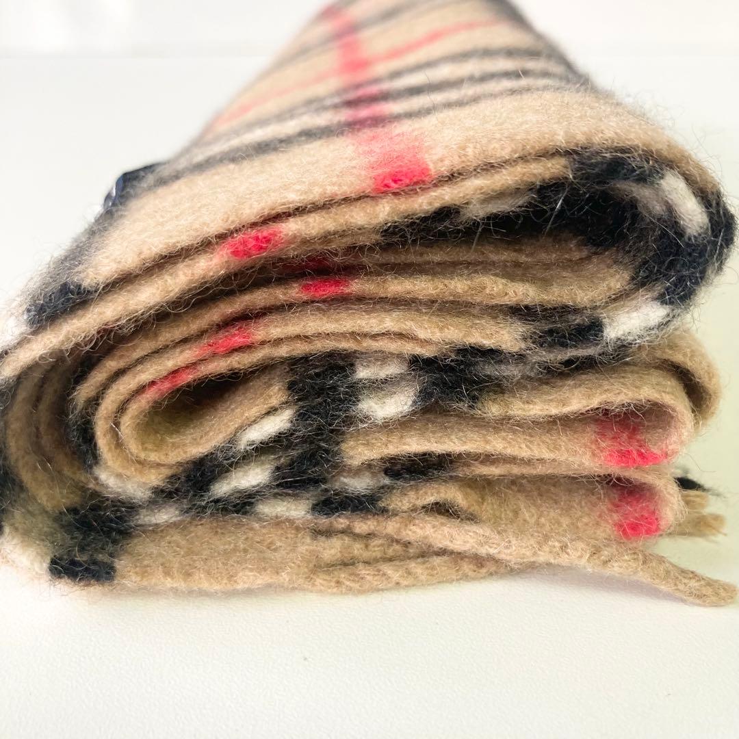 Burberry カシミア100% マフラー ノバチェック ベージュ
