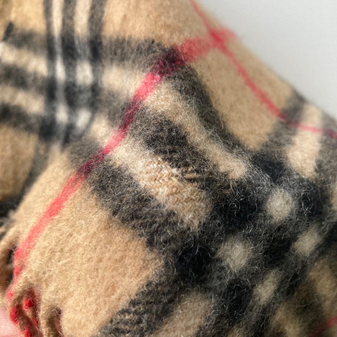 Burberry カシミア100% マフラー ノバチェック ベージュ