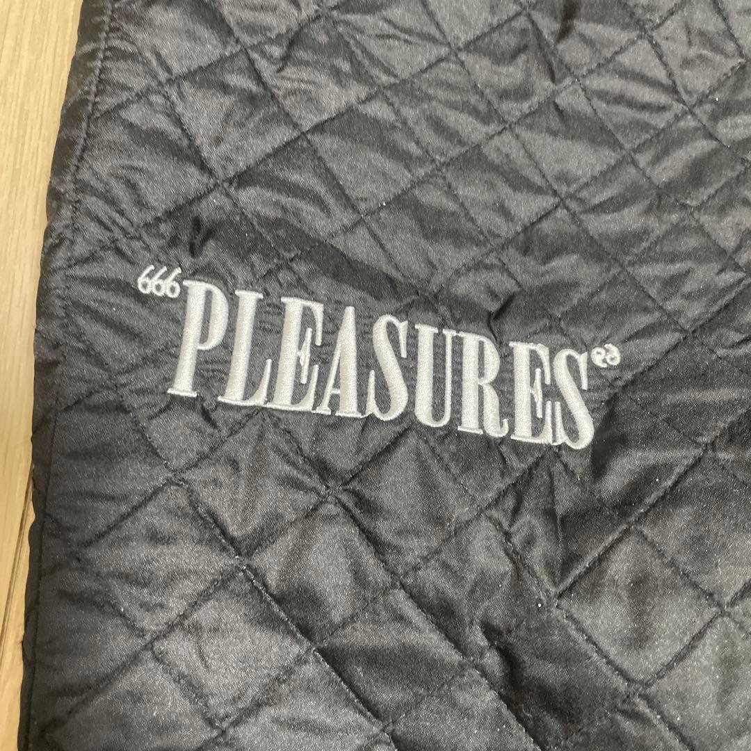 PLEASURES キルティングパンツ ブラック