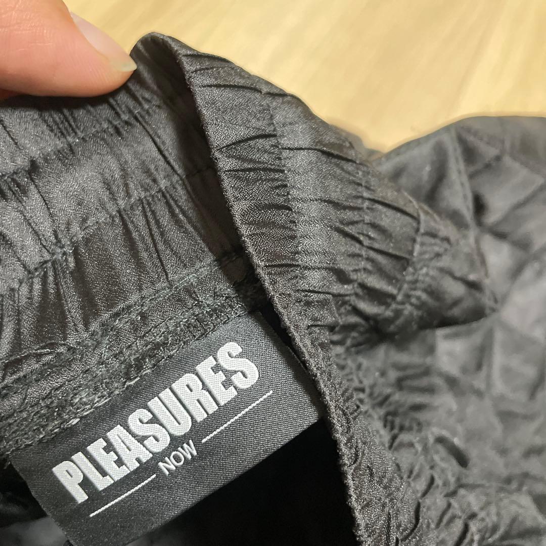PLEASURES キルティングパンツ ブラック