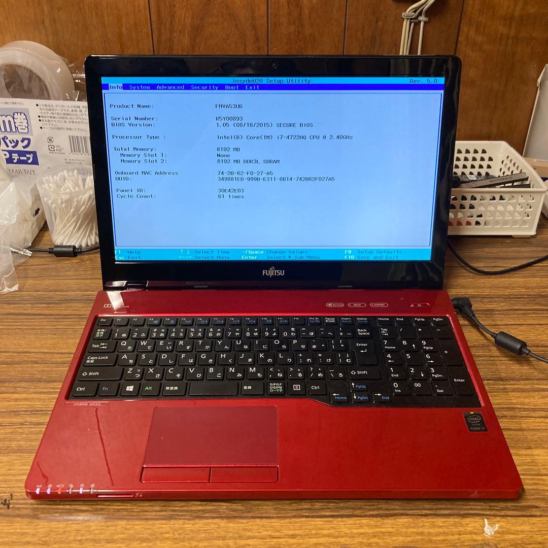 富士通 LIFEBOOK AH53/U FMVA53UR ノートパソコン